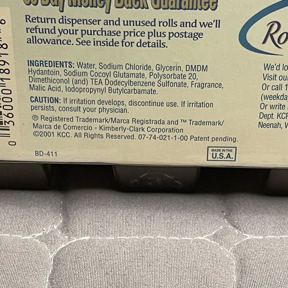 Kleenex Cottonelle Starter Fresh Rollwipes Dispenser VTG 2001 Prop‎ Nostalgia